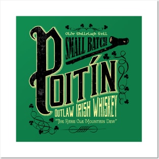 Poitín Outlaw Irish Whiskey Posters and Art